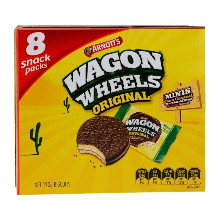 Arnott's Wagon Wheels Multipack, 190 g