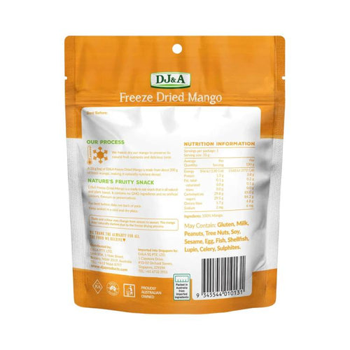 DJ&A Freeze Dried Mango, 35 g