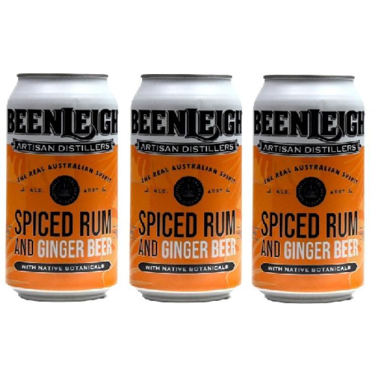 Beenleigh Australian Spiced Rum & Ginger Beer 4.0% vol., 3x375 ml