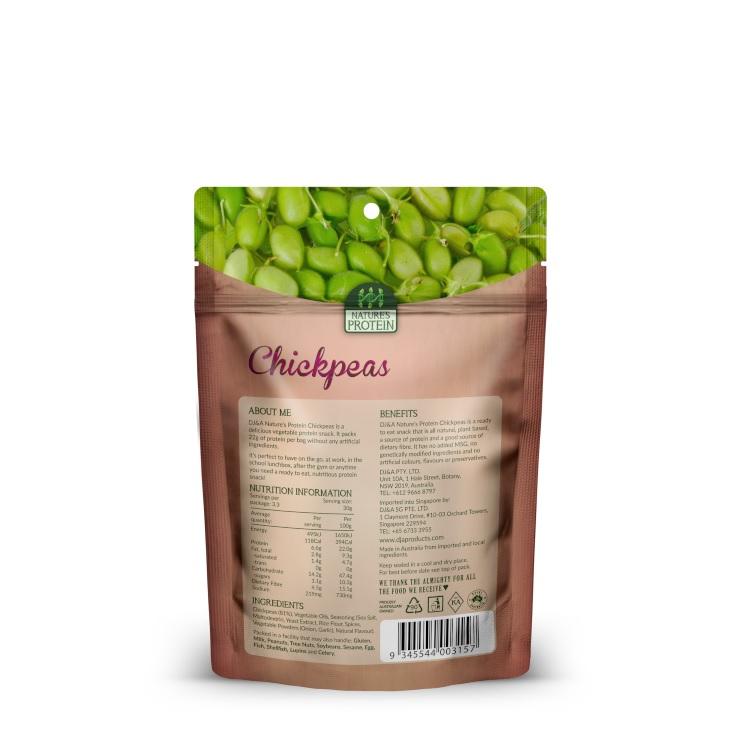 DJ&A Nature's Protein Chickpeas Seasoned, 100 g