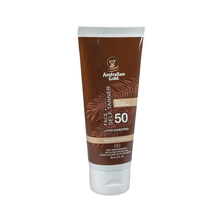 Australian Gold Face + Self Tanner Lotion Sunscreen SPF50