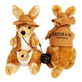 Kangaroo with Joey in 'Brisbane' Swag Plush Toy, 25 cm