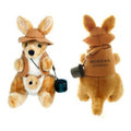 Kangaroo with Joey in 'Melbourne' Swag Plush Toy, 25 cm