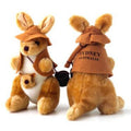 Kangaroo with Joey in 'Sydney' Swag Plush Toy, 25 cm