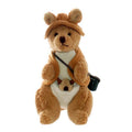 Kangaroo with Joey in Swag 'Super Soft Velboa' Plush Toy, 22 cm