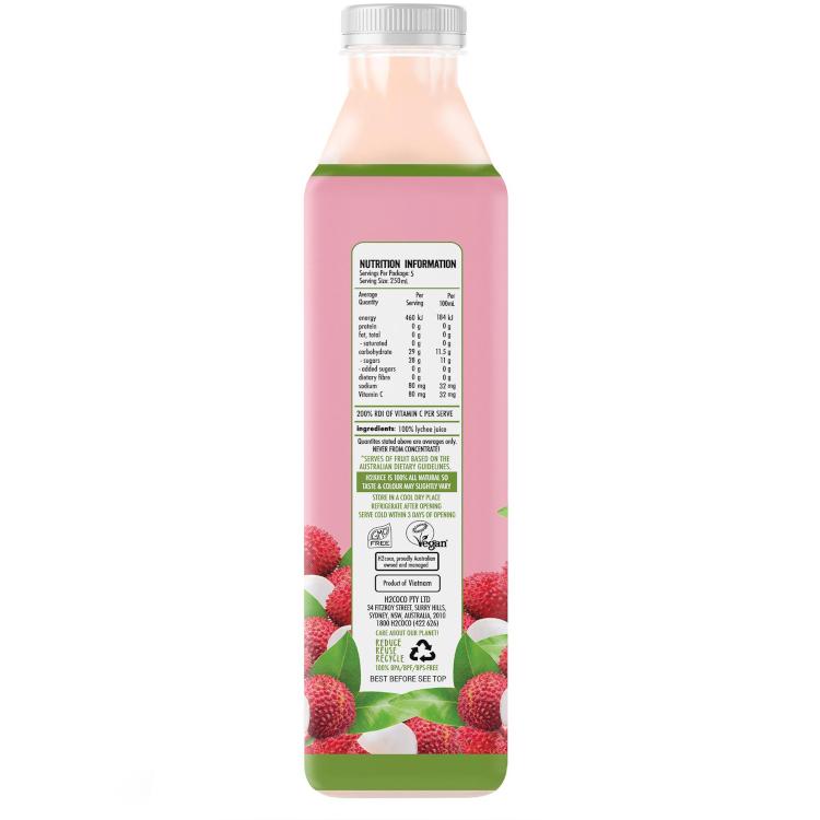 H2juice Lychee Juice Litschi, 1250 ml